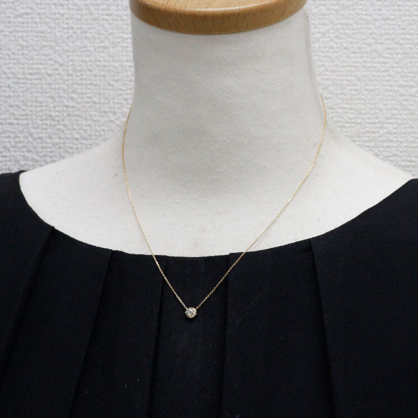 スタージュエリー K18YG ダイヤモンド ペンダントネックレス 0.20ct
