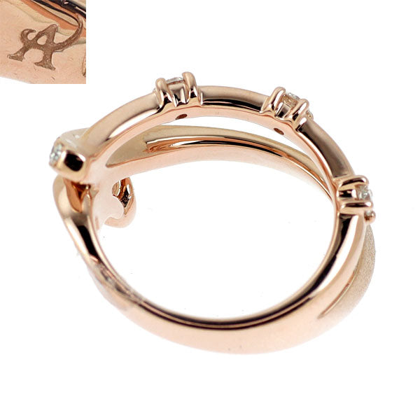 アスプレンディ K18PG ダイヤモンド リング 0.10ct D0.18ct ベルガモット ピンキー