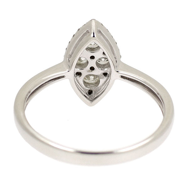 K18WG ダイヤモンド リング 0.44ct
