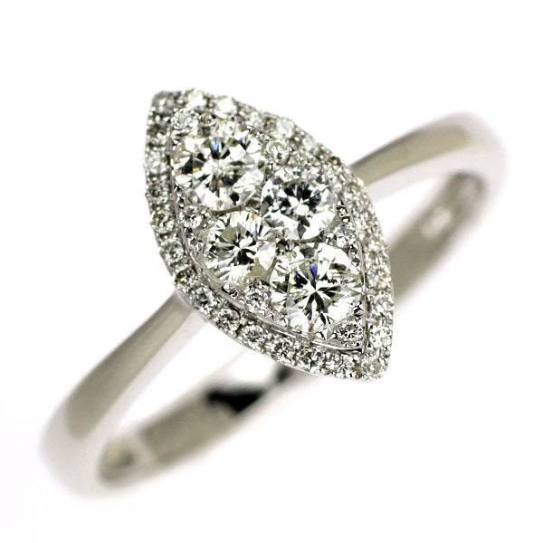 K18WG ダイヤモンド リング 0.44ct
