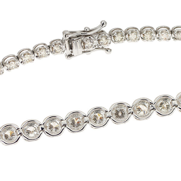 K18WG ダイヤモンド テニス ブレスレット 3.00ct