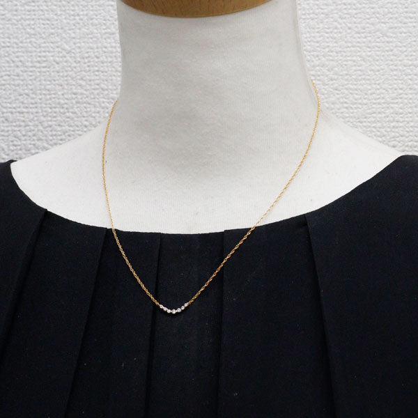K18YG ダイヤモンド ペンダントネックレス 0.25ct