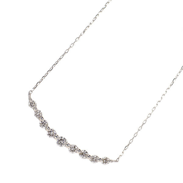 K18WG ダイヤモンド ペンダントネックレス 0.20ct