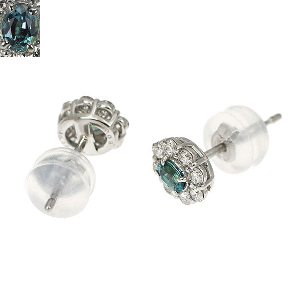 希少 Pt900 アレキサンドライト ダイヤモンド ピアス 0.16ct D0.22 ct
