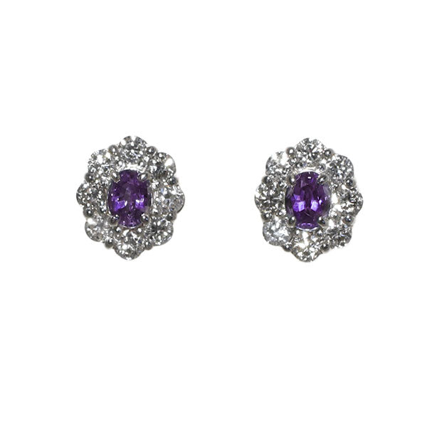 希少 Pt900 アレキサンドライト ダイヤモンド ピアス 0.16ct D0.22 ct
