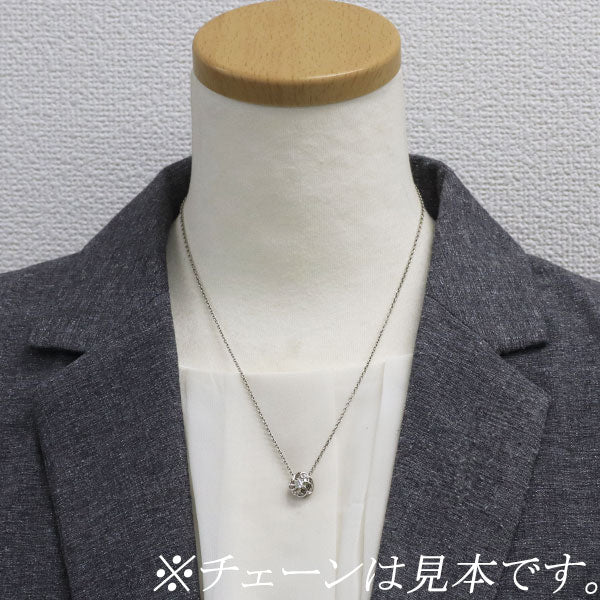 K18WG ダイヤモンド ペンダントトップ 0.37ct