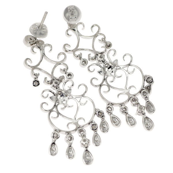 K14WG ダイヤモンド ピアス 0.56ct