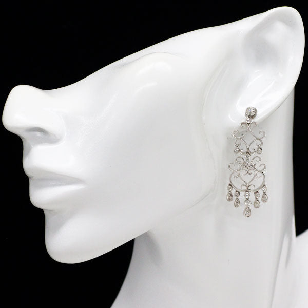 K14WG ダイヤモンド ピアス 0.56ct