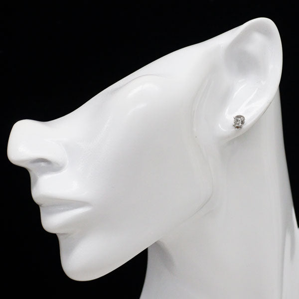 Pt950/ Pt900 プリンセスカット ダイヤモンド スタッド ピアス 0.485ct