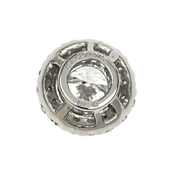 新品 Pt950 ダイヤモンド ペンダントトップ 1.034ct F SI2 VG D0.30ct【エスコレ】