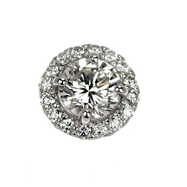新品 Pt950 ダイヤモンド ペンダントトップ 1.177ct G SI2 G D0.29ct【エスコレ】