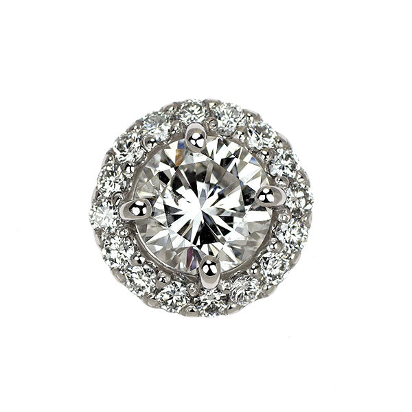 新品 Pt950 ダイヤモンド ペンダントトップ 1.177ct G SI2 G D0.29ct【エスコレ】