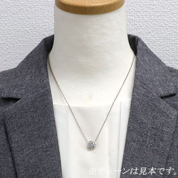 新品 Pt950 ダイヤモンド ペンダントトップ 1.177ct G SI2 G D0.29ct【エスコレ】