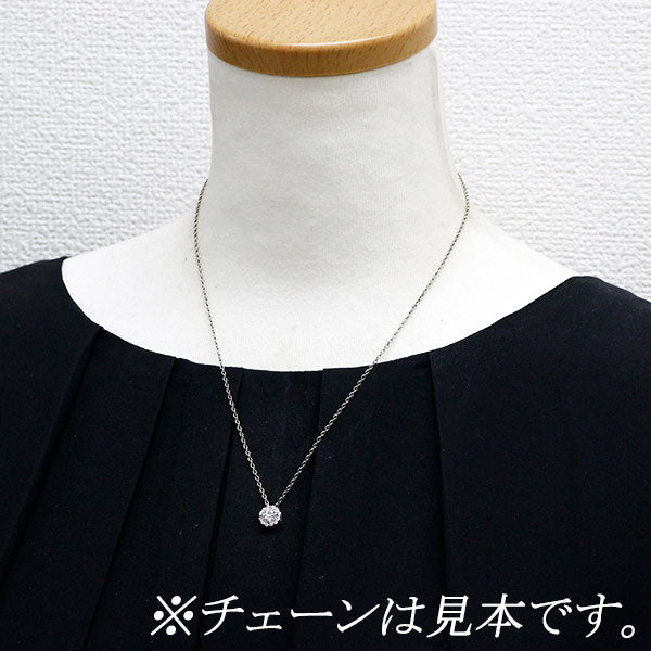 新品 Pt950 ダイヤモンド ペンダントトップ 0.506ct G SI2 G D0.17ct【エスコレ】
