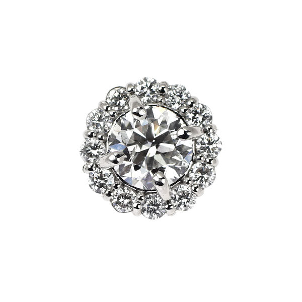 新品 Pt950 ダイヤモンド ペンダントトップ 0.506ct G SI2 G D0.17ct【エスコレ】