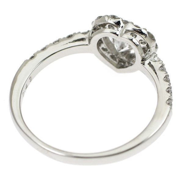新品 Pt950 最高級ハートシェイプ ダイヤモンド リング 0.50ct D IF EX/EX D0.43ct 【エスコレ】