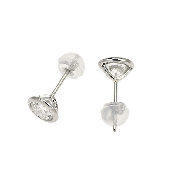 新品 Pt950/ Pt900 ダイヤモンド ピアス 1.053ct G SI1/SI2 G 【エスコレ】