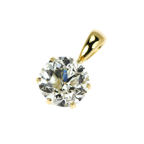 新品 K18YG LDH  ラウンドブリリアントモディファイドカット ダイヤモンド ペンダントトップ 1.013ct K SI2 【エスコレ】