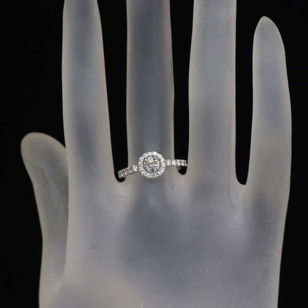 新品 Pt950 最高級 ダイヤモンド リング 0.341ct D IF 3EXHC D0.32ct 【エスコレ】