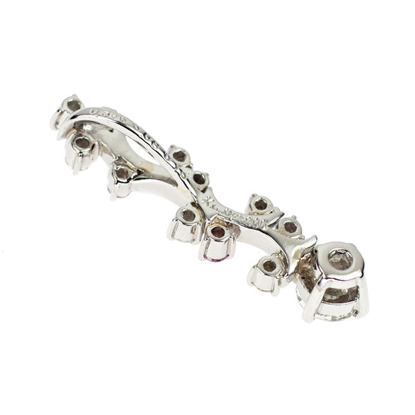 ケイウノ Pt900 ダイヤモンド 天然ピンク/カラーレスダイヤ ペンダントトップ 0.306ct H VVS2 VG PD0.08ct D0.15ct