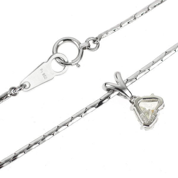 Pt900/ Pt850 ダイヤモンド ペンダントネックレス 0.687ct K SI2