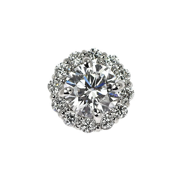 新品 Pt950 ダイヤモンド ペンダントトップ 0.611ct D SI1 VG D0.17ct【エスコレ】