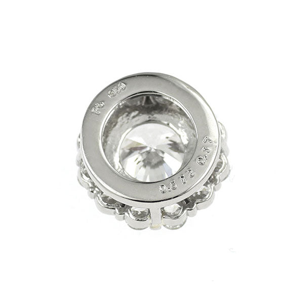 新品 Pt950 ダイヤモンド ペンダントトップ 0.513ct E SI2 G D0.17ct【エスコレ】