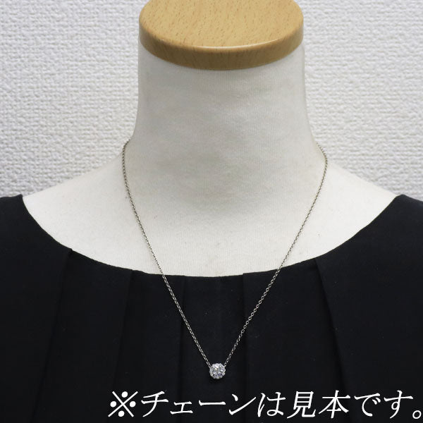 新品 Pt950 ダイヤモンド ペンダントトップ 0.502ct D SI2 VG D0.17ct【エスコレ】