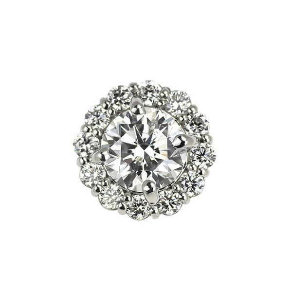 新品 Pt950 ダイヤモンド ペンダントトップ 0.517ct G SI2 VG D0.17ct【エスコレ】