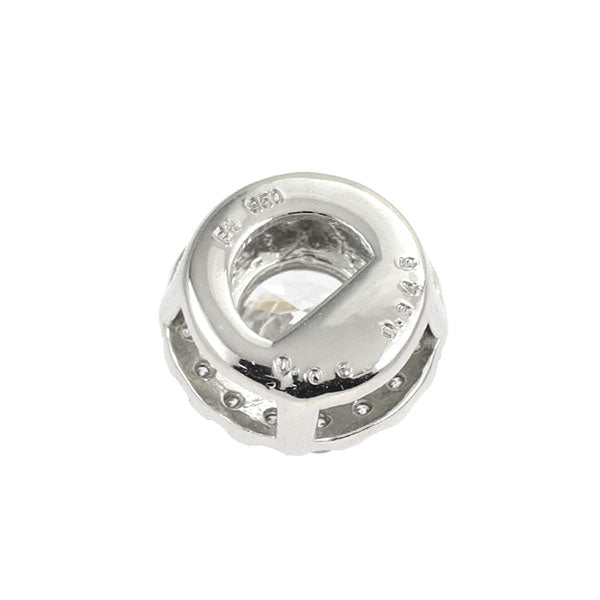 新品 Pt950 最高級 ダイヤモンド ペンダントトップ 0.345ct D IF 3EXHC D0.08ct 【エスコレ】
