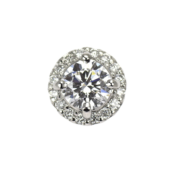 新品 Pt950 最高級 ダイヤモンド ペンダントトップ 0.345ct D IF 3EXHC D0.08ct 【エスコレ】