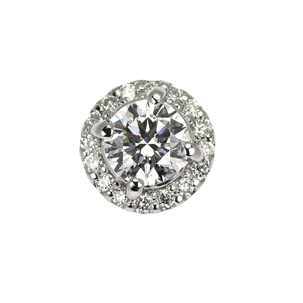 新品 Pt950 最高級 ダイヤモンド ペンダントトップ 0.345ct D IF 3EXHC D0.08ct 【エスコレ】