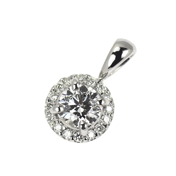 新品 Pt950 最高級ダイヤモンド ペンダントトップ 0.339ct D IF 3EXHC D0.08ct【エスコレ】
