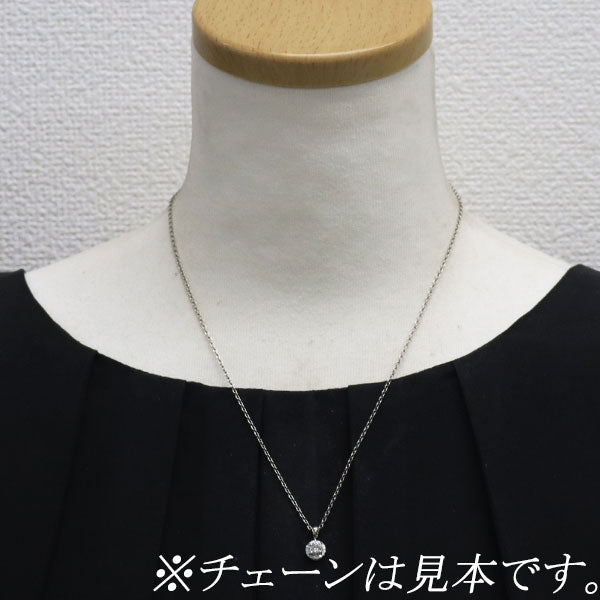 新品 Pt950 最高級ダイヤモンド ペンダントトップ 0.312ct D IF 3EXHC D0.08ct【エスコレ】