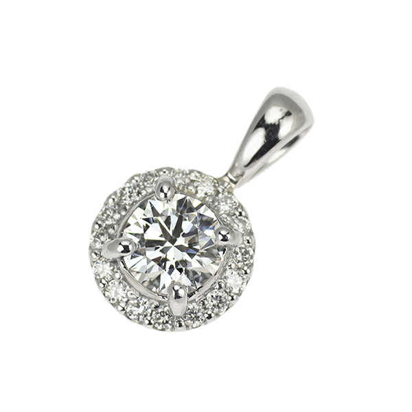 新品 Pt950 最高級ダイヤモンド ペンダントトップ 0.312ct D IF 3EXHC D0.08ct【エスコレ】