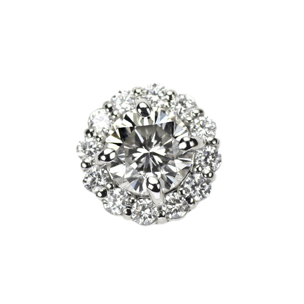 新品 Pt950 ダイヤモンド ペンダントトップ 0.573ct G SI1 G D0.17ct【エスコレ】