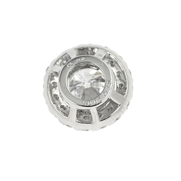 新品 Pt950 ダイヤモンド ペンダントトップ 1.007ct F SI2 G D0.30ct【エスコレ】