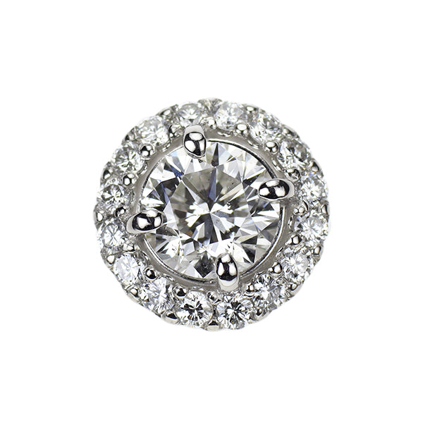 新品 Pt950 ダイヤモンド ペンダントトップ 1.007ct F SI2 G D0.30ct【エスコレ】
