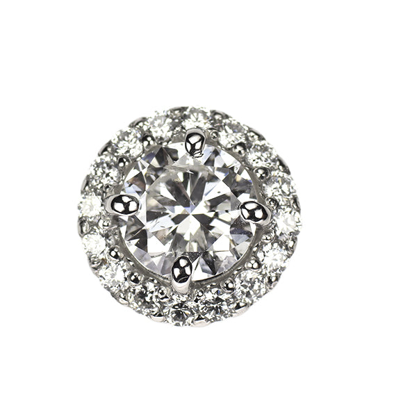 新品 Pt950 LDH ダイヤモンド ペンダントトップ 1.083ct F SI2 G D0.29ct【エスコレ】