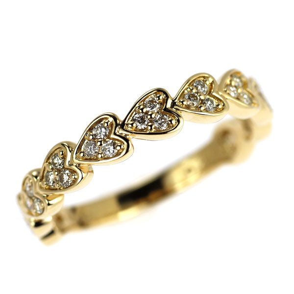 K18YG ダイヤモンド リング 0.23ct ハート