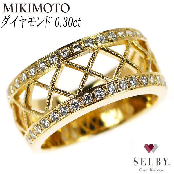 ミキモト K18YG ダイヤモンド リング 0.30ct 《セルビー銀座店》【中古】