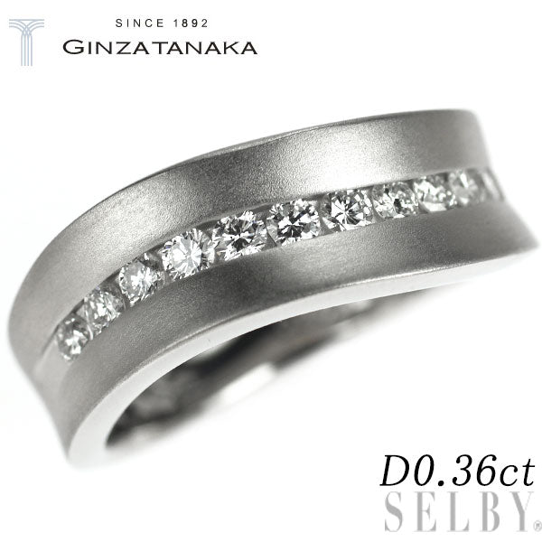 GINZA TANAKA/田中貴金属 Pt900 ダイヤモンド リング 0.36ct