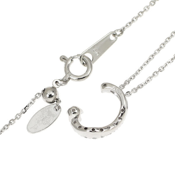 ロイヤルアッシャー Pt900/ Pt850 ダイヤモンド ペンダントネックレス 0.09ct イニシャル「C」