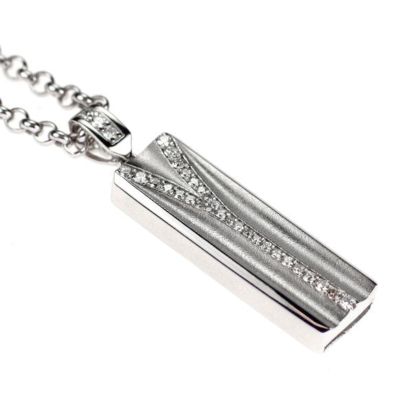 ゆきざき K18WG ダイヤモンド ペンダントネックレス 0.32ct YOBIKO