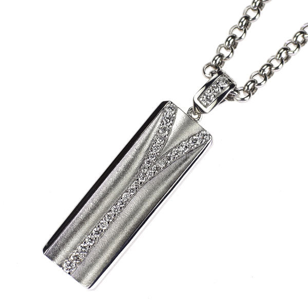 ゆきざき K18WG ダイヤモンド ペンダントネックレス 0.32ct YOBIKO