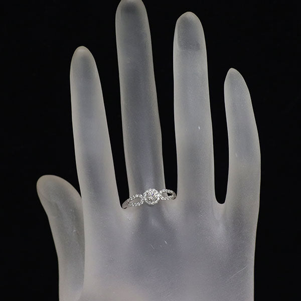 Pt950 ダイヤモンド リング 0.15ct D0.16ct