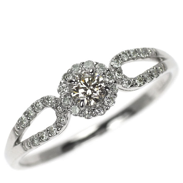 Pt950 ダイヤモンド リング 0.15ct D0.16ct