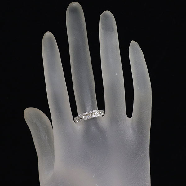K18WG ダイヤモンド リング 0.50ct