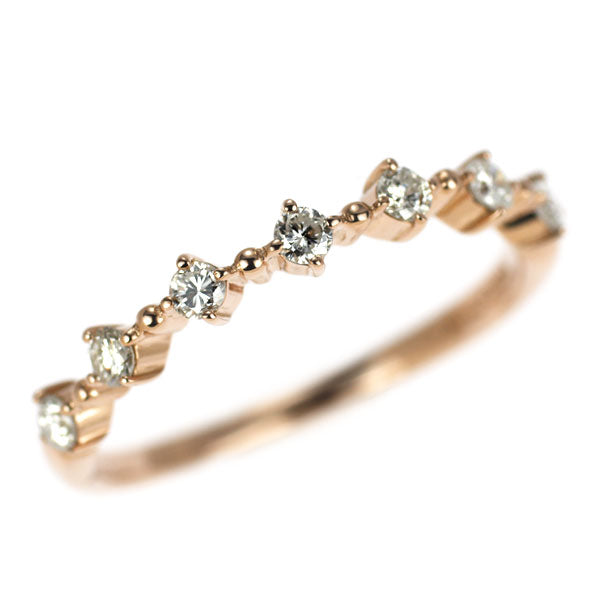 ヴァンドーム青山 K18PG ダイヤモンド リング 0.23ct