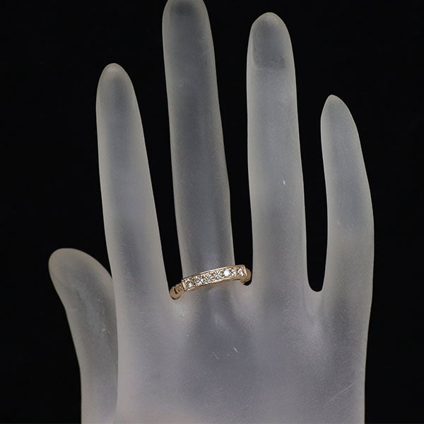 K18PG ダイヤモンド リング 0.30ct 伸縮式
